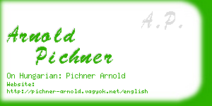 arnold pichner business card